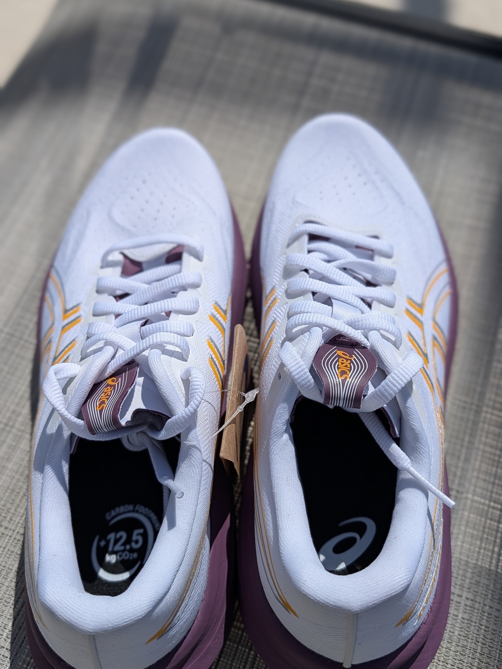 ASICS GT-2000 14 Womens 8.5 White Purple Gold Running Shoes New No Box - Picture 8 of 13